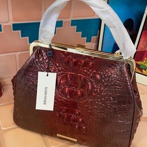 Brahmin infrared framed satchel or shoulder bag.  13 wide 10 high 4 deep.  New